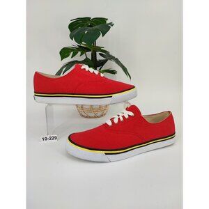 Ralph Lauren Men's Polo Sport Red Canvas Sneakers Size 10B US